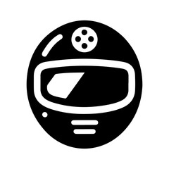Vector Illustration of Motorcycle Helmet