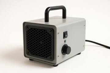 Fototapeta premium Portable ozone generator standing on white background