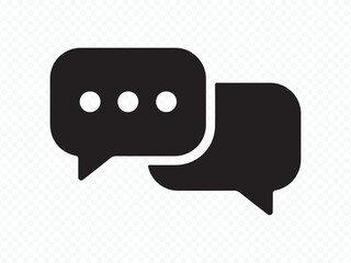 Flat design chat bubble vector