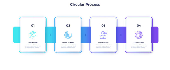 Modern Infographic Vector Banner. Business Presentation Slide