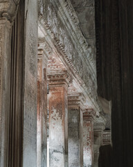 Naklejka premium Ancient temples of the abandoned city of Angkor, near the city of Siem Reap, Cambodia