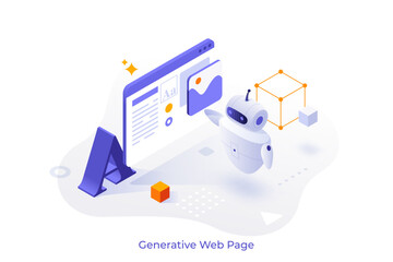 Obraz na płótnie Canvas Business Isometric Vector Illustration With Characters