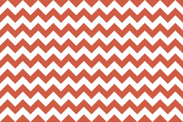 Coral and white color Zig zag seamless pattern.