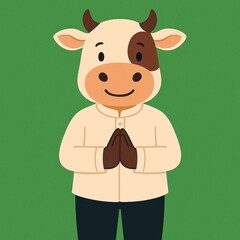 Obraz premium funny cow cartoon