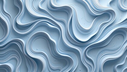 modern abstract pattern in a minimalist white and grey color scheme against a light blue background. the effect is tranquil and calming, creating a sense of serenity and peace