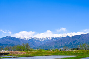 美しい北アルプス連峰の風景写真　【信州写真】
