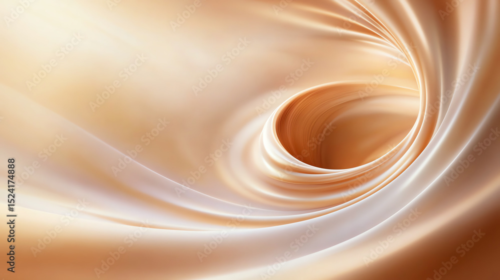 Poster a smooth, flowing abstract texture showcasing soft shades of beige and cream, perfect for background