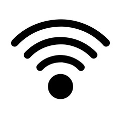 Wi-Fi Signal Icon – Wireless Network Symbol Vector