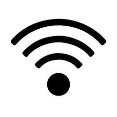 Wi-Fi Signal Icon – Wireless Network Symbol Vector