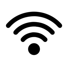 Wi-Fi Signal Icon – Wireless Network Symbol Vector