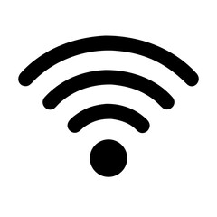 Wi-Fi Signal Icon – Wireless Network Symbol Vector