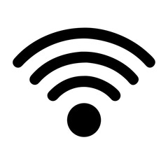 Wi-Fi Signal Icon – Wireless Network Symbol Vector