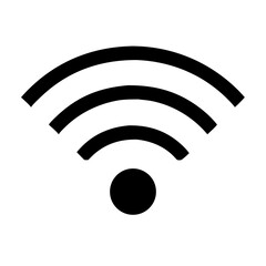 Wi-Fi Signal Icon – Wireless Network Symbol Vector
