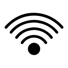 Wi-Fi Signal Icon – Wireless Network Symbol Vector