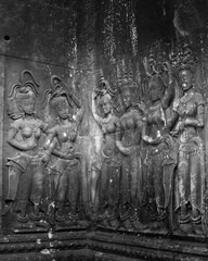 Obraz premium Ancient temples of the abandoned city of Angkor, near the city of Siem Reap, Cambodia