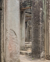 Obraz premium Ancient temples of the abandoned city of Angkor, near the city of Siem Reap, Cambodia