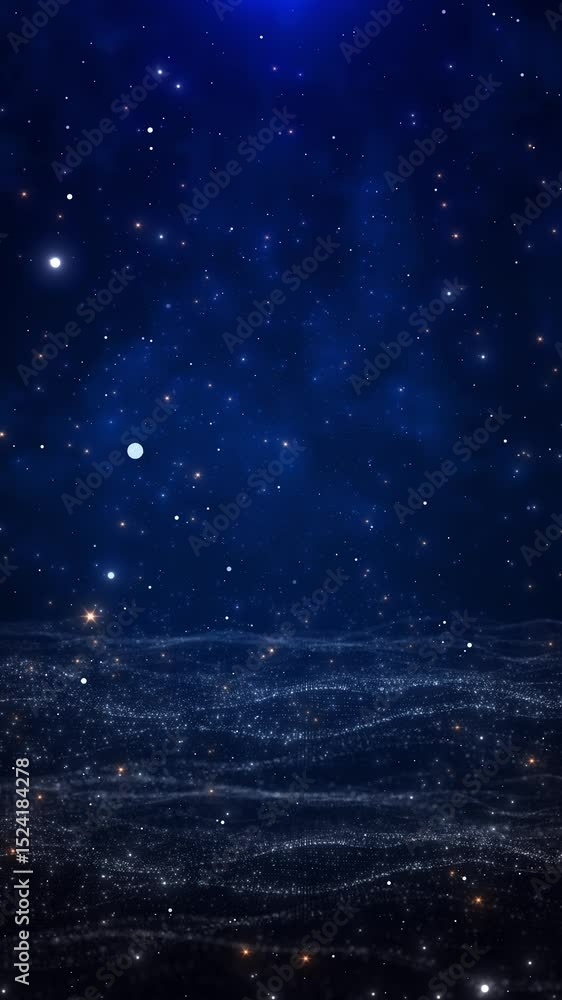 Poster digital rays dust particles golden sparkles shine abstract design element futuristic sci fi backdrop