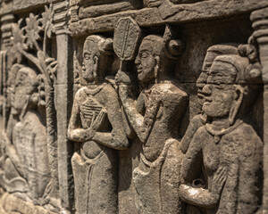 Obraz premium Ancient temples of the abandoned city of Angkor, near the city of Siem Reap, Cambodia