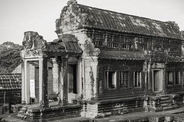 Obraz premium Ancient temples of the abandoned city of Angkor, near the city of Siem Reap, Cambodia
