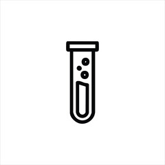Test Tube Science Lab Line Icon Vector