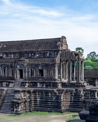 Obraz premium Ancient temples of the abandoned city of Angkor, near the city of Siem Reap, Cambodia