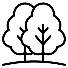 Trees icon in vector illustration