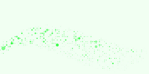 Light Blue, Green vector red banner with set of circles, dots. Donuts Background. Creative Design Template. Technological halftone. eps 10