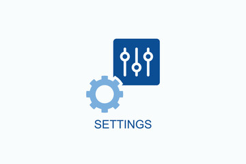 Settings Icon Or Logo Isolated Vector Illustration