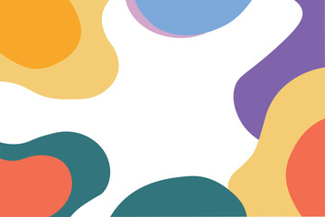 Abstract pastel shapes background design