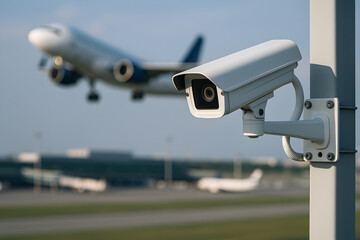 Airport CCTV Focus: Enhanced Security Camera View