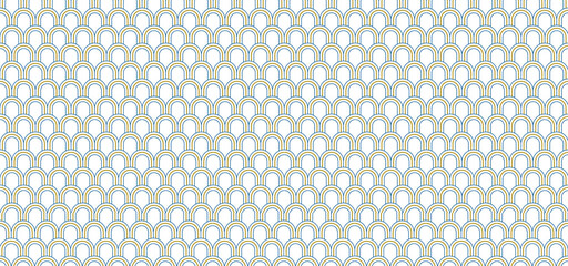 seamless pattern arch blue and yellow