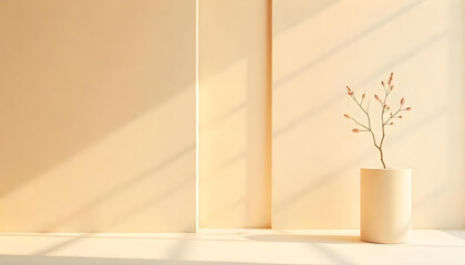 Minimal abstract background with soft beige and ivory tones, faint geometric lines, and light paper texture