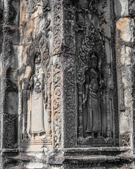 Obraz premium Ancient temples of the abandoned city of Angkor, near the city of Siem Reap, Cambodia
