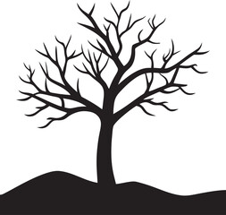 Fototapeta premium tree silhouette vector