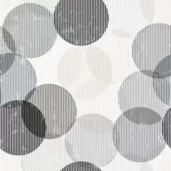 Fototapete Rund seamless pattern background, with circles, lines, strokes and splashes, light grey © Kirsten Hinte