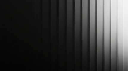 Obraz premium Abstract Black and White Linear Pattern with Gradual Shift from Dark to Light in a Minimalist Style Showcasing Modern Aesthetic in Geometric Design
