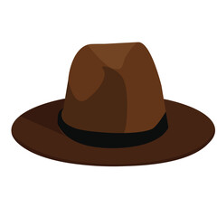 Cowboy hat.Texas hat. Vector illustration in flat style