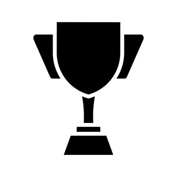 Award winner black icon design. Champion sign. Leadership happy successful. Victory prize tropy graphic design symbol. Vector illustration.	
