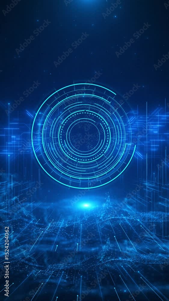Aufkleber circle hud technological futuristic elements. ci fi circle elements futuristic round hud hologram da