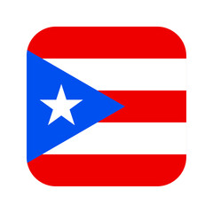 Puerto Rico flag rounded square icon