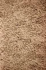 Close-Up of Sandy Building Facade with Rough Texture – Perfect for Construction Background