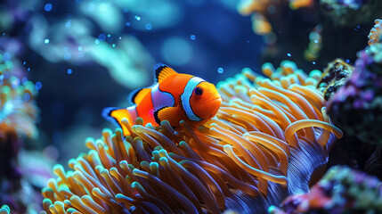 Harmonious Dance: Clownfish and Anemone Symbiosis