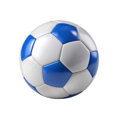 White and blue soccer ball perfect for sports fans