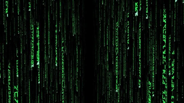 Data stream motion graphic