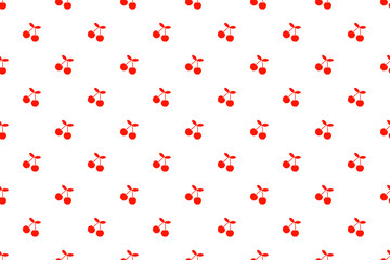 チェリードットパターン赤