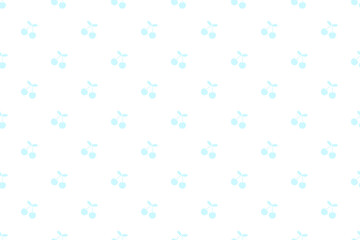 チェリードットパターン青