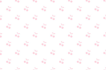 チェリードットパターンピンク