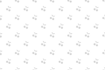 チェリードットパターングレー