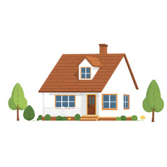 house with a roof