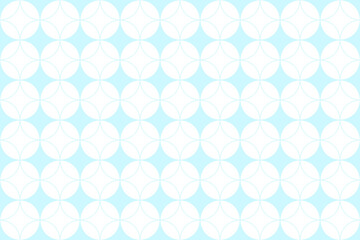 丸レトロ柄パターン青